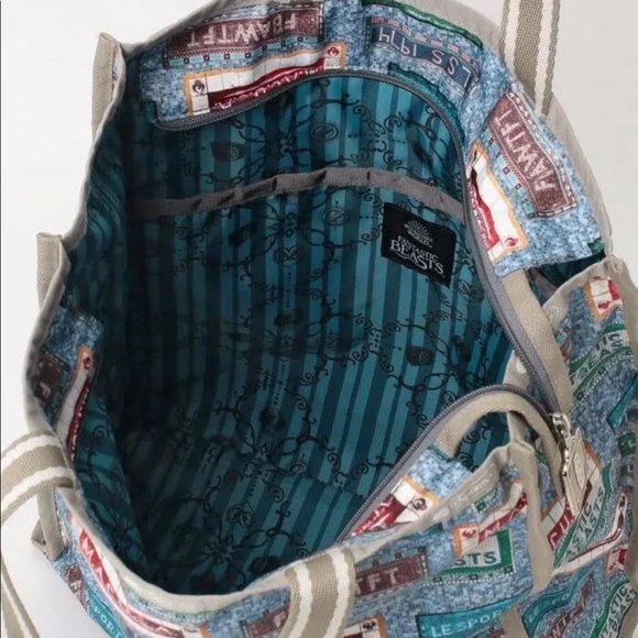 Lesportsac Fantastic Beasts Large Tote, NY Subway Tile Design - Harry Potter - Picture 4 of 9